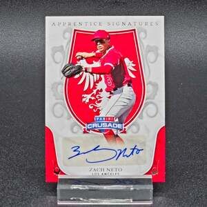 Zach Neto 2024 Crusade Apprentice RC Auto Los Angeles Angels Rookie